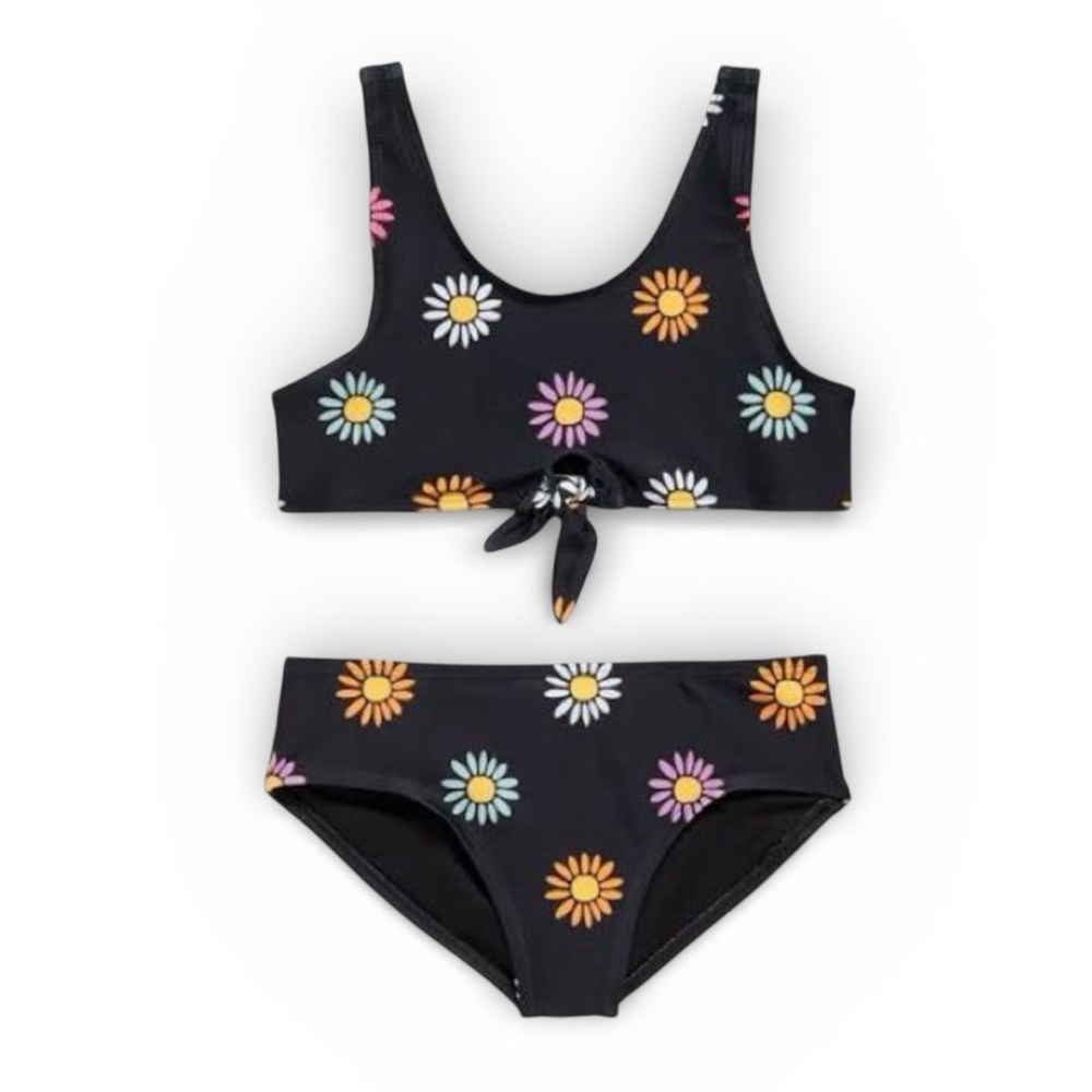 Old Navy Girls Daisy Bikini Set Size Small (6/7) Tie Front